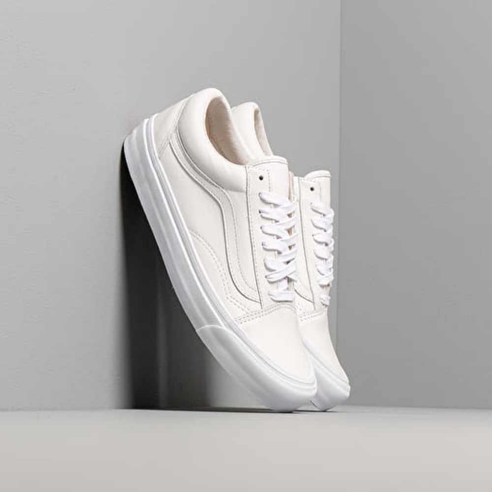 Vans vault OG old skool LX ecru leather size 7